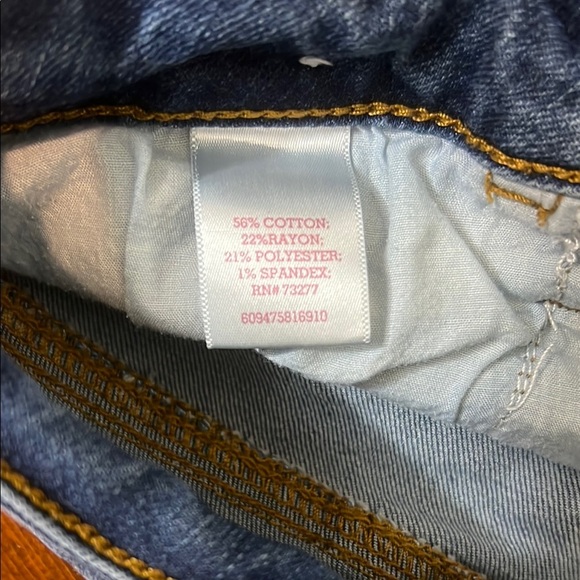 Denim Blue Women's High Rise Shorts - Picture 4 of 7